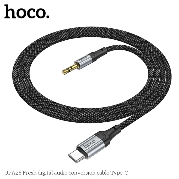 Кабель Hoco UPA26 Fresh digital audio cable Type-C (1м) [Black]